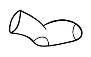 ilustración vectorial de dibujos animados de un calcetín vector
