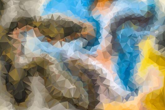 Background Low Poly. Triangular Polygon Pattern. vector