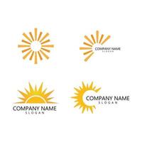 sun illustration logo vector