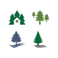 pine tree christmas vector