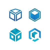 Cube business vector