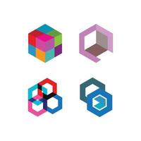 Cube business vector