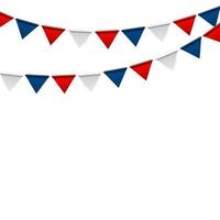 Party Background with Flags Vector Illustration