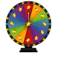 Wheel of Fortune, Lucky. Vector Illustration