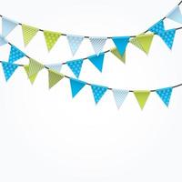 Party Background with Flags Vector Illustration