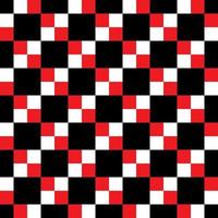 Black, Red and White Hypnotic Background Seamless Pattern. vector