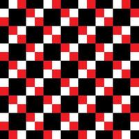 Black, Red and White Hypnotic Background Seamless Pattern. vector