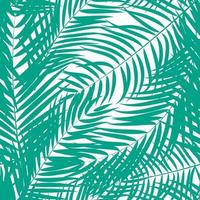 Palm Tree Leaf Silhouette Seamless Pattern Background vector