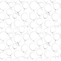 Balloons Seamles Pattern Background Vector Illustration