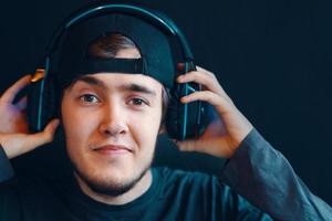 Gamer with headset photo