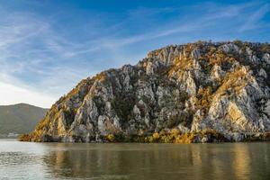 Danube gorge in Djerdap on the Serbian-Romanian border photo