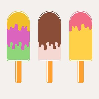 Free Vector  Colored wooden sticks for popsicle a popsticks