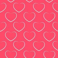 Heart Love Seamless Pattern Background Vector Illustration