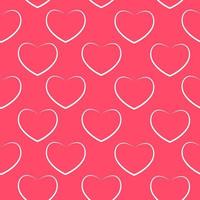 Heart Love Seamless Pattern Background Vector Illustration