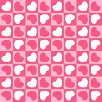 Heart Love Seamless Pattern Background Vector Illustration