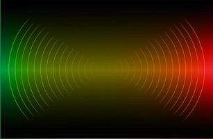 Sound waves oscillating dark light vector