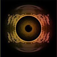 eye cyber circuit future technology concept background vector