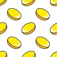 Colored seamless pattern. Cartoon style. Hand drawn. Vector illustration isolated on white background. For walpaper, poster, banner.