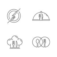 restaurant icon   food  cafe logo template vector