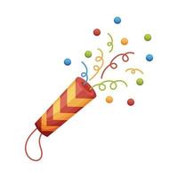 Festive cracker illustration vector