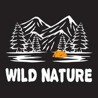 Wild nature vector illustration