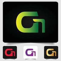 G letter logo modern abstract gradient design vector