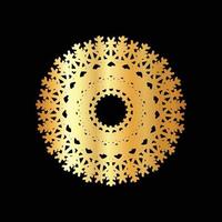 Mandala Golden Decorative And Ornamental Lines Abstract design vector