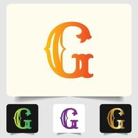 G letter logo abstract design vector