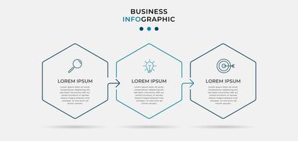 Minimal Business Infographics template. Timeline with 6 steps, options and marketing icons .Vector linear infographic with two circle conected elements. Can be use for presentation. Eps10 vector