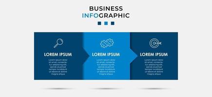 Plantilla mínima de infografías de negocios. línea de tiempo con 6 pasos, opciones e iconos de marketing. Infografía lineal de vector con dos elementos conectados en círculo. se puede utilizar para presentaciones. vector eps10