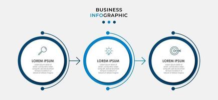 Minimal Business Infographics template. Timeline with 6 steps, options and marketing icons .Vector linear infographic with two circle conected elements. Can be use for presentation. Eps10 vector