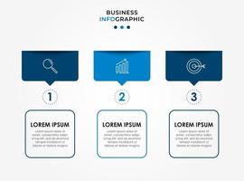 Minimal Business Infographics template. Timeline with 6 steps, options and marketing icons .Vector linear infographic with two circle conected elements. Can be use for presentation. Eps10 vector