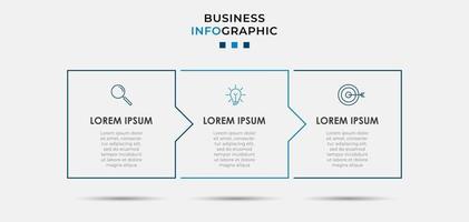 Minimal Business Infographics template. Timeline with 6 steps, options and marketing icons .Vector linear infographic with two circle conected elements. Can be use for presentation. Eps10 vector