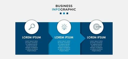 Plantilla mínima de infografías de negocios. línea de tiempo con 6 pasos, opciones e iconos de marketing. Infografía lineal de vector con dos elementos conectados en círculo. se puede utilizar para presentaciones. vector eps10