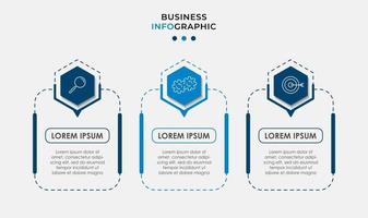 Minimal Business Infographics template. Timeline with 6 steps, options and marketing icons .Vector linear infographic with two circle conected elements. Can be use for presentation. Eps10 vector