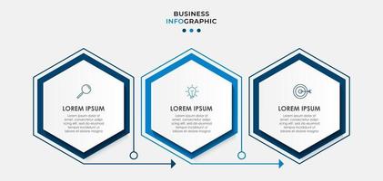 Minimal Business Infographics template. Timeline with 6 steps, options and marketing icons .Vector linear infographic with two circle conected elements. Can be use for presentation. Eps10 vector