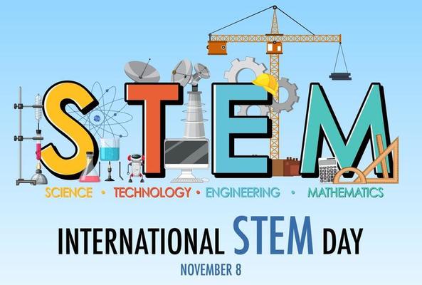 International STEM Day on November 8th logo banner