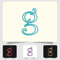 G letter logo abstract design vector