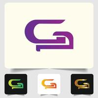 diseño abstracto del logotipo de la letra g vector