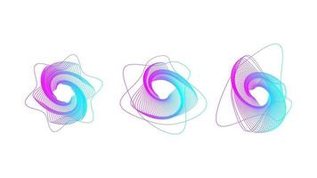 Set of Colorful Abstract Shapes vector