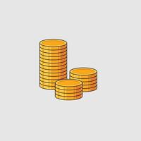 Coins Icon coins vector icon. bank payment symbol.