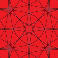 Black and Red hypnotic background. Vector Illustration.