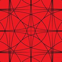 Black and Red hypnotic background. Vector Illustration.