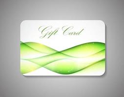 Beautiful Gift Card On Gray Background. Vector Illustration