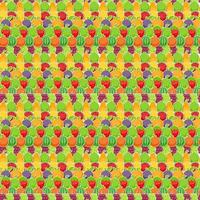 Seamless Pattern Background from Apple, Orange, Plum, Cherry vector