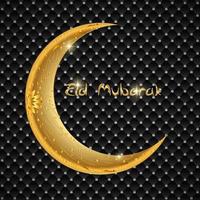 Vector Illustration of Beautiful Greeting Card Design Eid Mubar