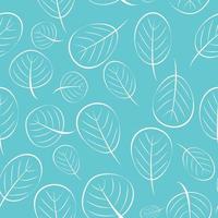 Autumn Leaves Seamless Pattern Background Vector Illustration