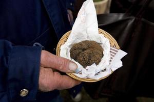 Traditional black truffle market of Lalbenque in Perigord, France photo