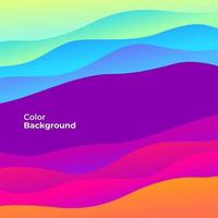 Colorful abstract curve banner. Trend gradient. Fluid shapes composition. vector