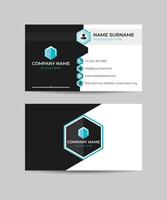 Clean and Professional Business Card Design in Illustrator vector
